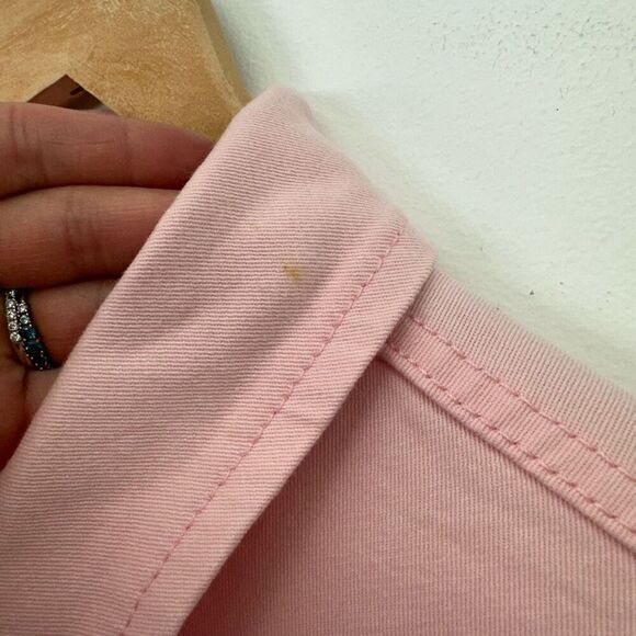 Run and Fly Women’s Pastel Pink Cotton Twill Zip Up Boiler Long Sleeve Jumpsuit - Picture 8 of 11